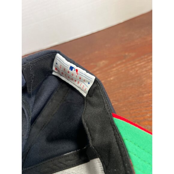 Vintage MLB Atlanta Braves Split Bar Snapback Hat X3 - Picture 5 of 5